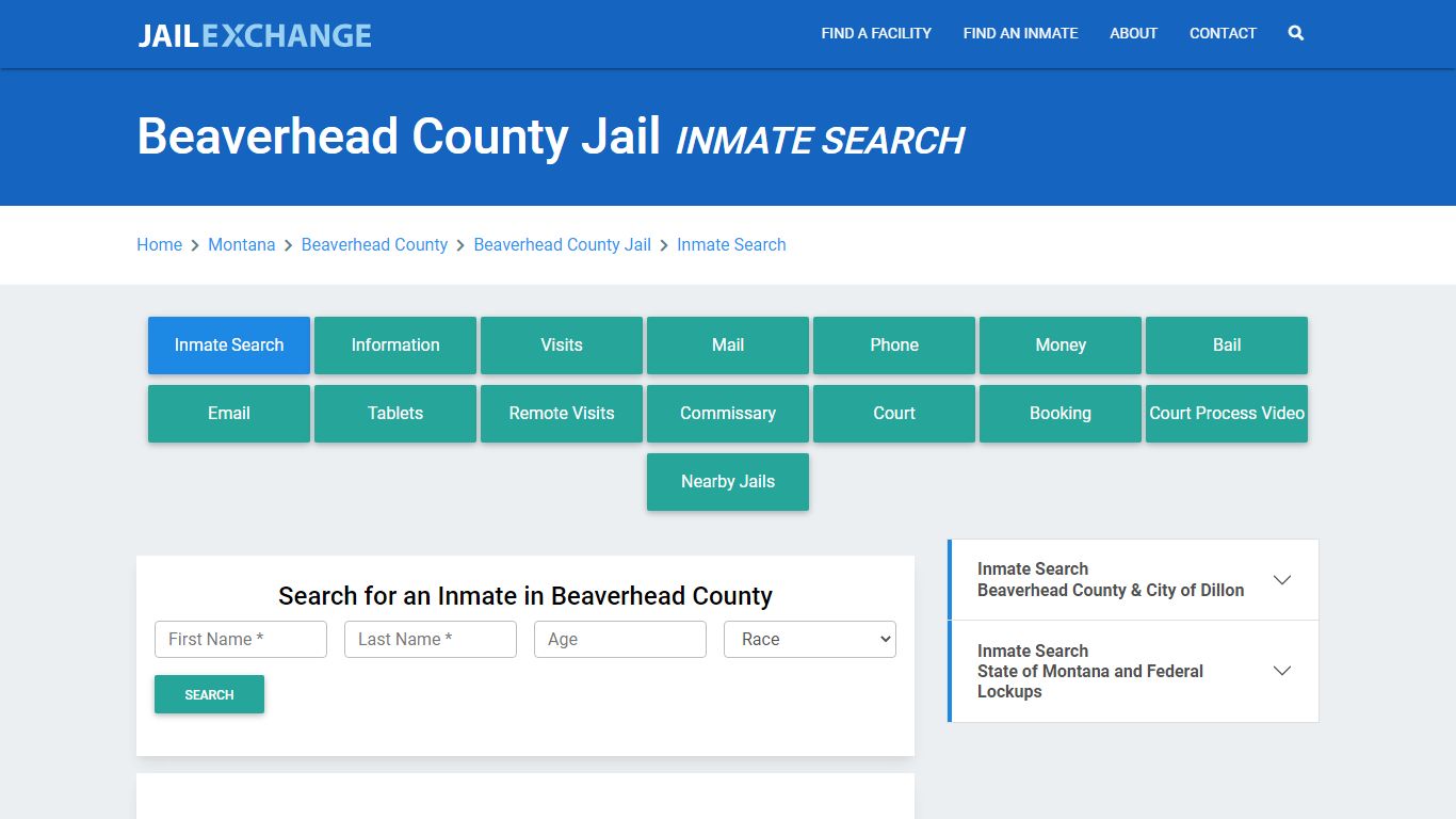 Beaverhead County Jail, MT Inmate Search: Roster & Mugshots