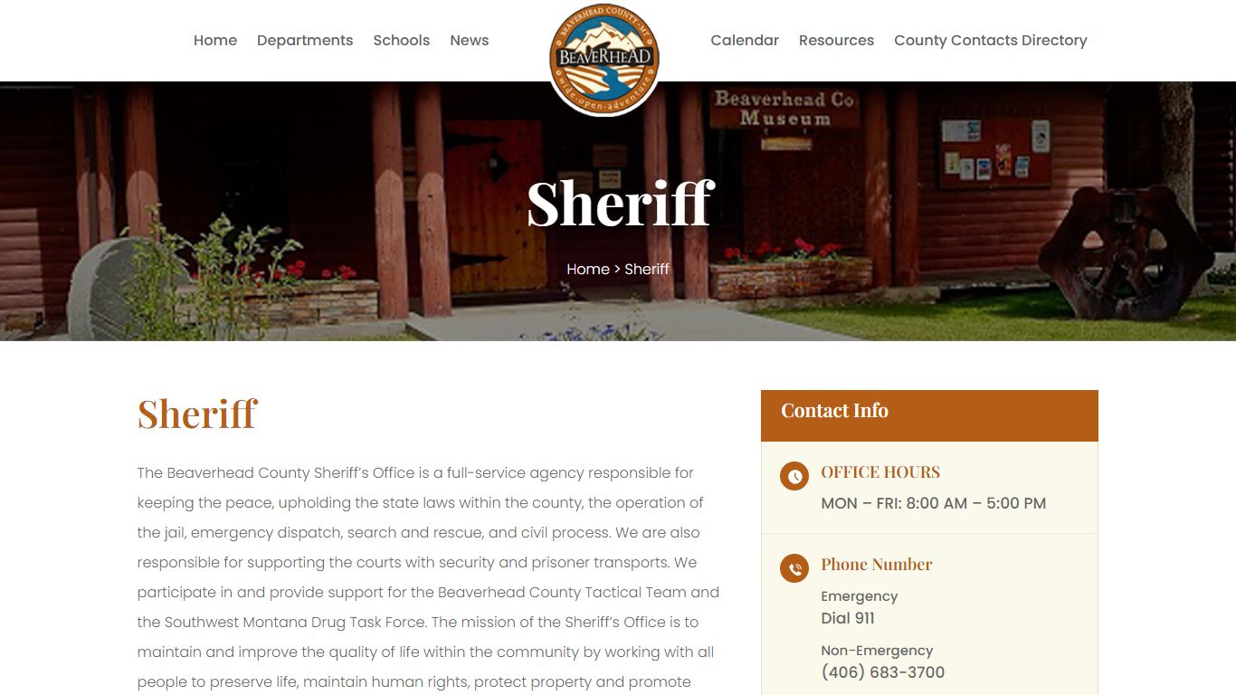 Sheriff | Beaverhead County